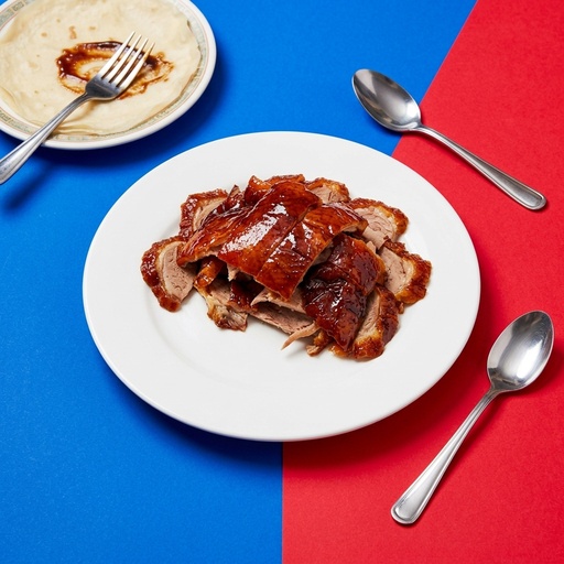 sliced peking duck Chinese & Dim Sum, retouched after