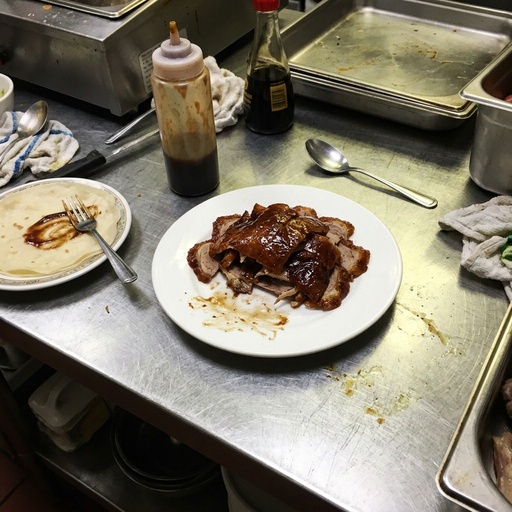 sliced peking duck Chinese & Dim Sum, before
