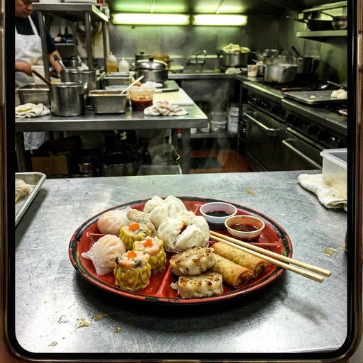 dim sum platter Chinese & Dim Sum, before