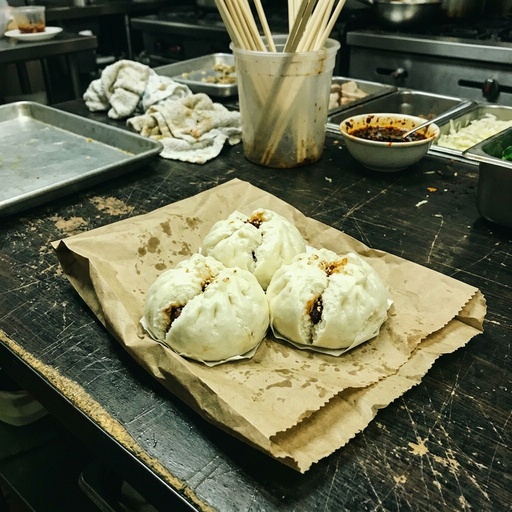 char siu bao buns Chinese & Dim Sum, before