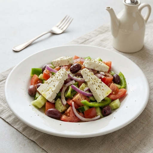 greek salad Greek & Mediterranean, retouched after