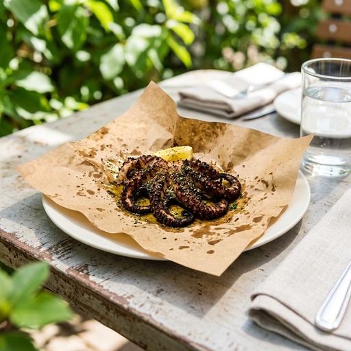 grilled octopus Greek & Mediterranean, retouched after