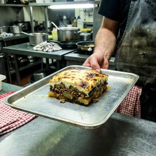 moussaka Greek & Mediterranean, before