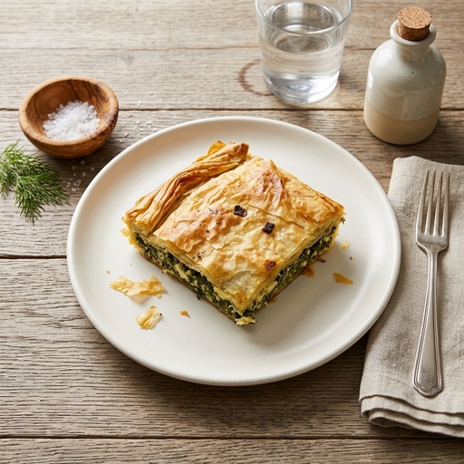 spanakopita Greek & Mediterranean, retouched after