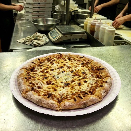 four-cheese pizza Pizza, before