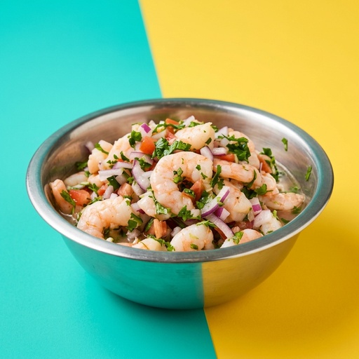 shrimp ceviche Seafood & Raw Bar, retouched after