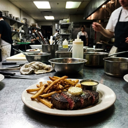 steak frites Steakhouse, before