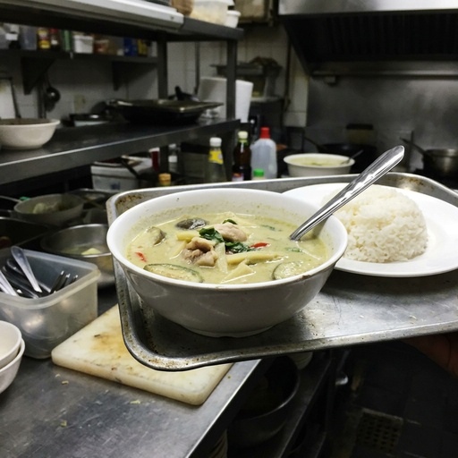 green curry Thai, before