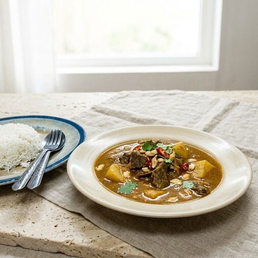 massaman curry Thai, retouched after
