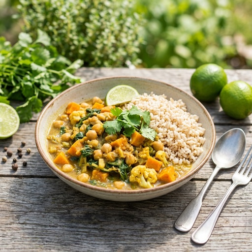 vegan curry Vegan & Plant-based, retouched after