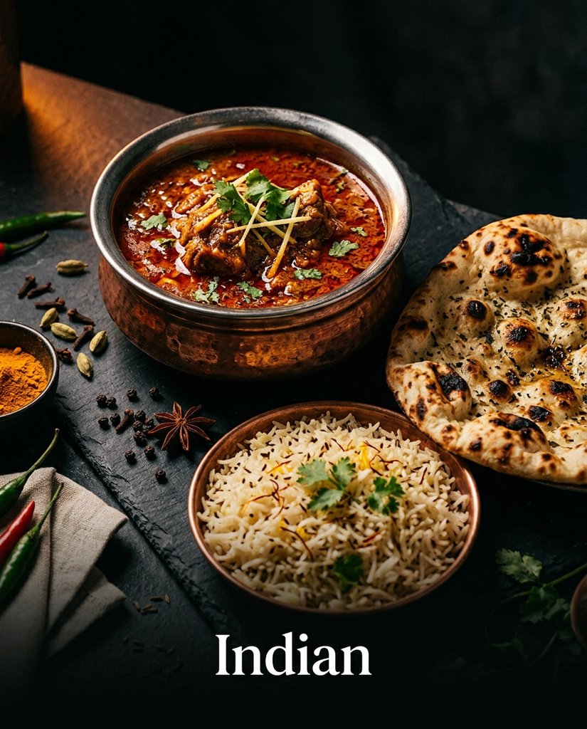 Indian food photography