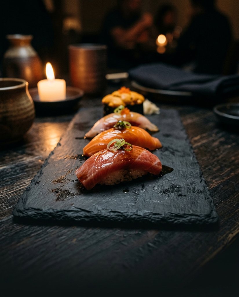 Sushi food photography